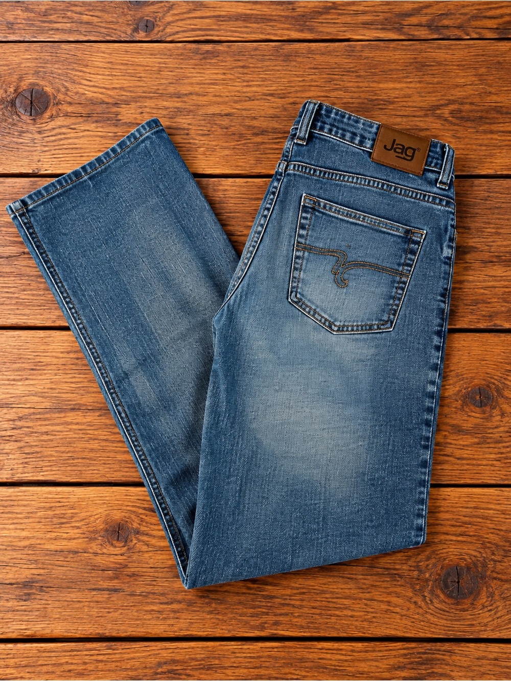 Jag Women’s Size 4 Bootcut Flare Jeans Medium Wash Stretch Denim